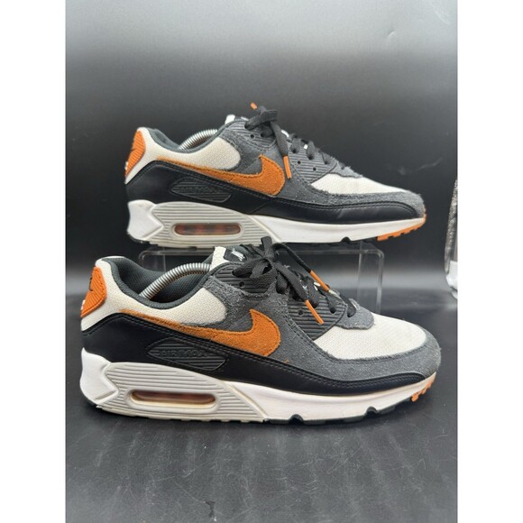 Nike Air Max 90 Men’s Size 11 DM0029-100 Casual Running Orange Gray Black  EUC - Picture 1 of 7